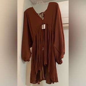 Free People ❤️‍🔥 SOLD OUT 🥥 Arzel Mini Dress XS Coconut Shell NWT